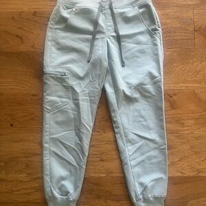Light Gray Blue XS P Jogger Pants with Pockets